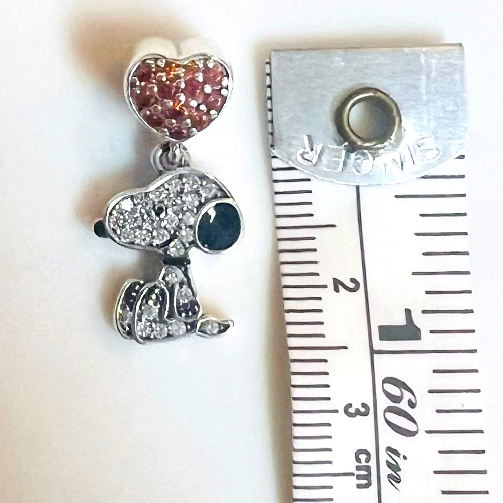 NEW Snoopy Peanuts Heart S925 Charm - Picture 6 of 6